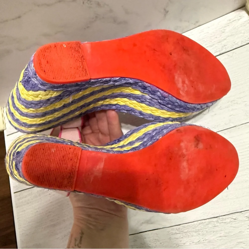 Sophia Webster Lucita Espadrille Wedge Sandals Multi Size 9 - Picture 7 of 7